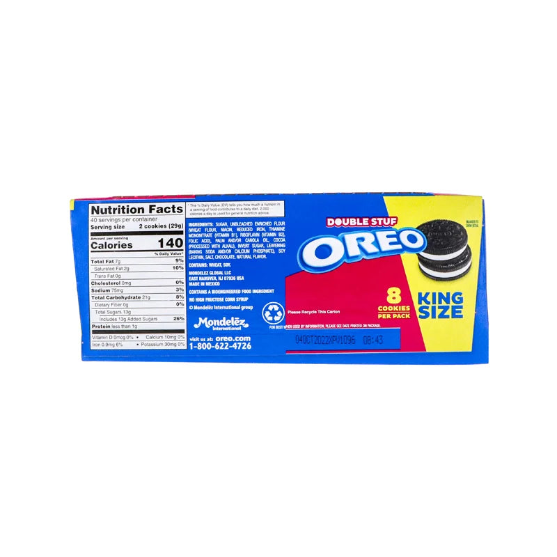 Nabisco King Size Oreo Double Stuff Sandwich Cookies 10 Count - 4 oz image 2