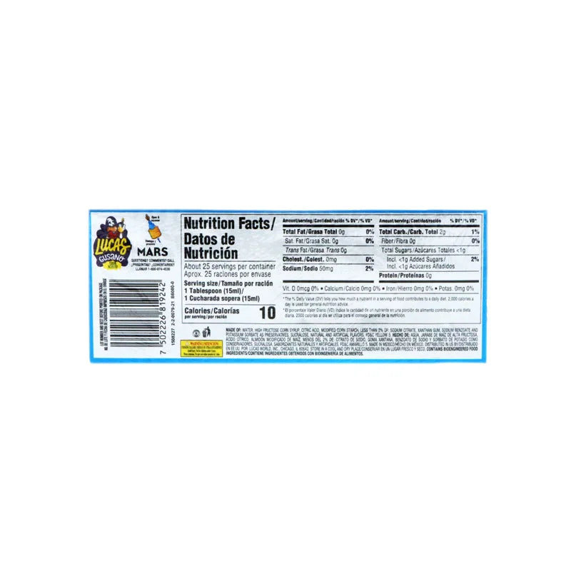 Lucas Gusano Sour 10 Count - 1.34 oz image 2