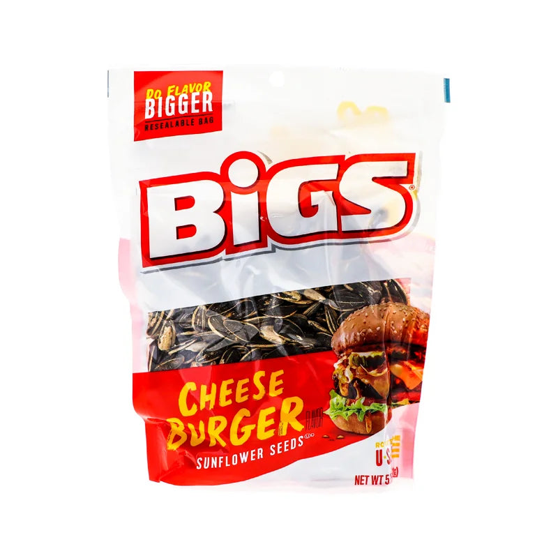 Bigs Cheeseburger Sunflower Seeds - Peg 12 Count - 5.35 oz image 0