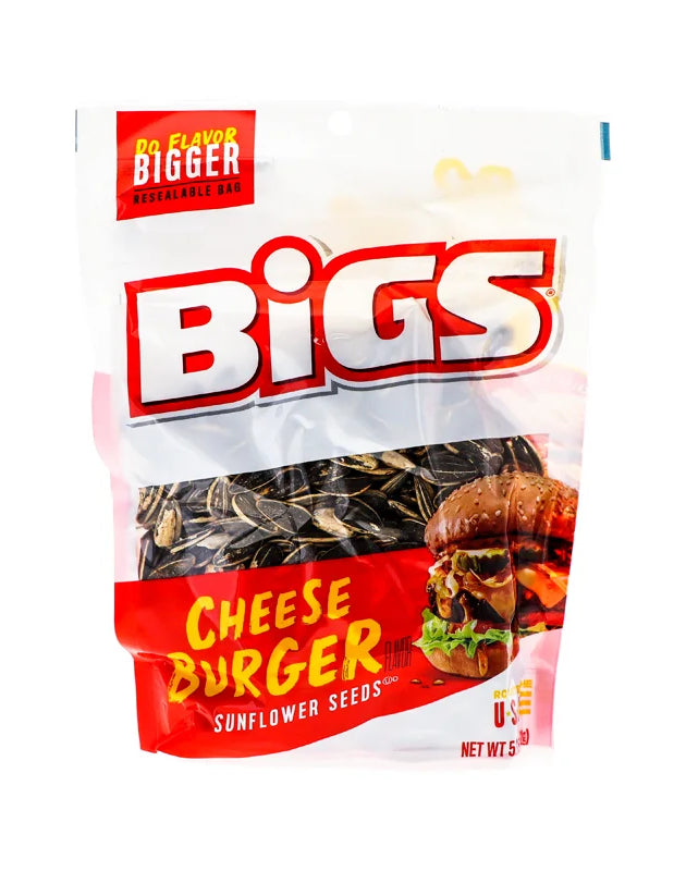 Bigs Cheeseburger Sunflower Seeds - Peg 12 Count - 5.35 oz image 0