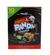 Meiji Hello Panda Cookies, Chocolate Creme Filled - Box 10 Count - 2.1 oz image 0