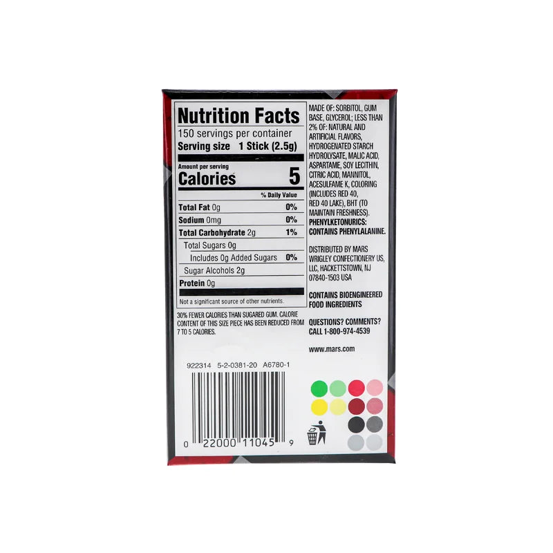 Wrigley's 5 Strawberry Flood Sugarfree Gum 10 Count - 15 Pieces image 1