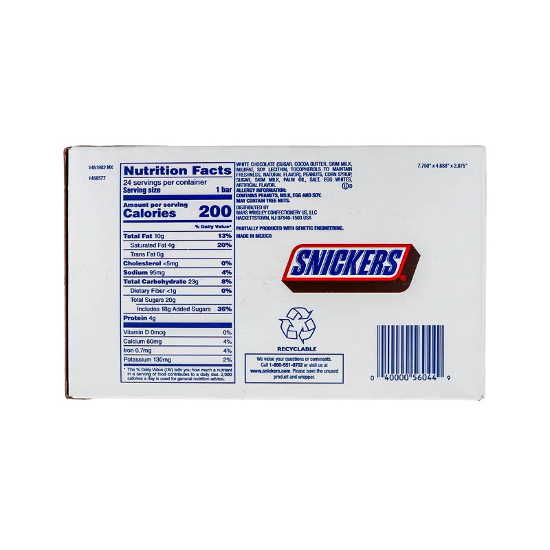 Snickers White Chocolate Candy Bar 24 Count - 1.41 oz image 2