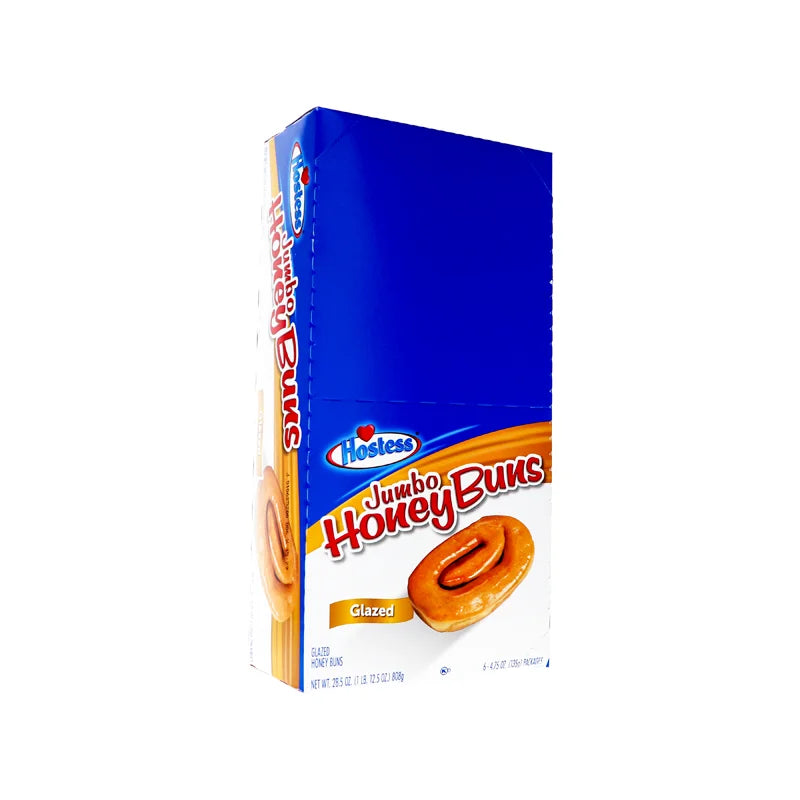 Hostess Jumbo Honey Bun Glazed 6 Count - 4.75 oz image 0