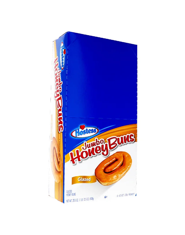 Hostess Jumbo Honey Bun Glazed 6 Count - 4.75 oz image 0