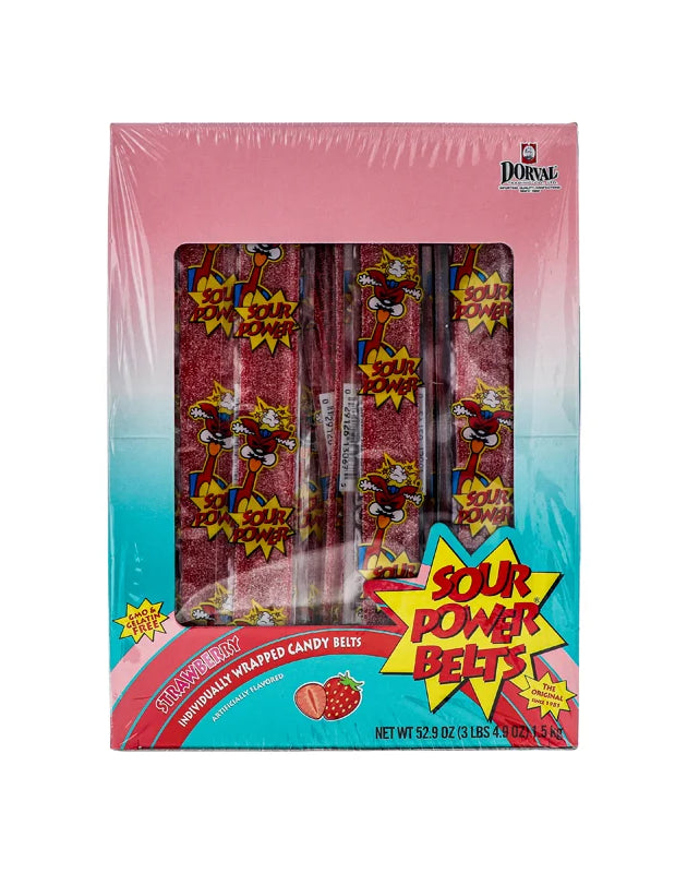 Sour Power Belts Wrap Strawberry 150Ct image 0
