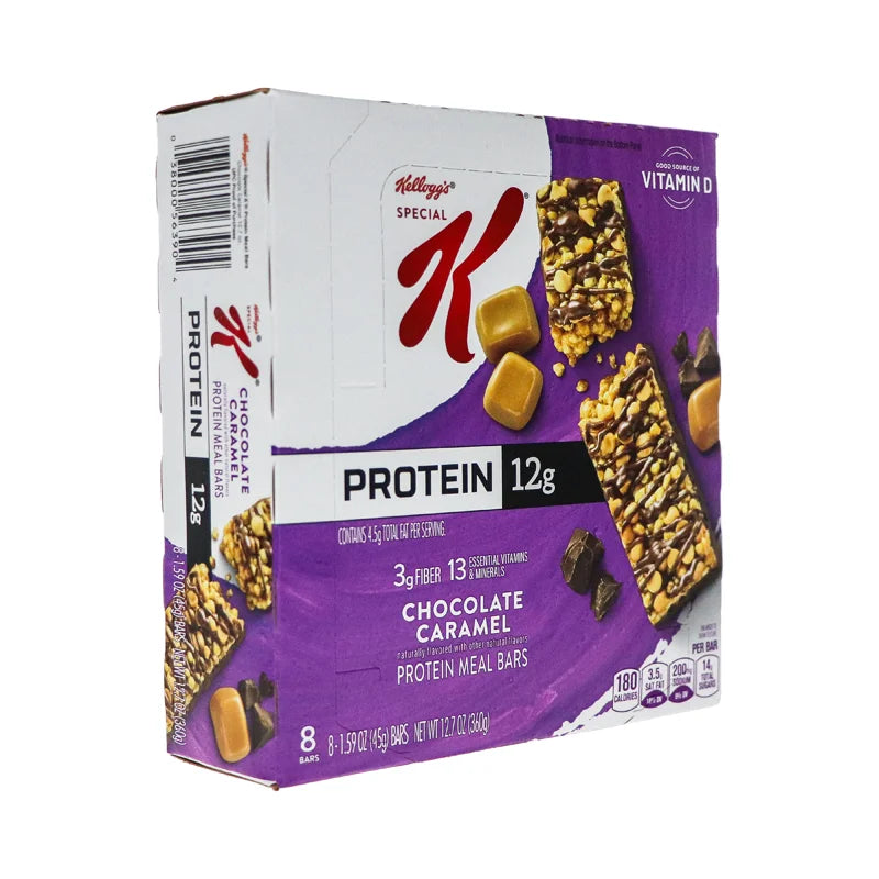 Kelloggs Special K Protein Bar Chocolate Caramel 8 Count - 1.59 oz image 1