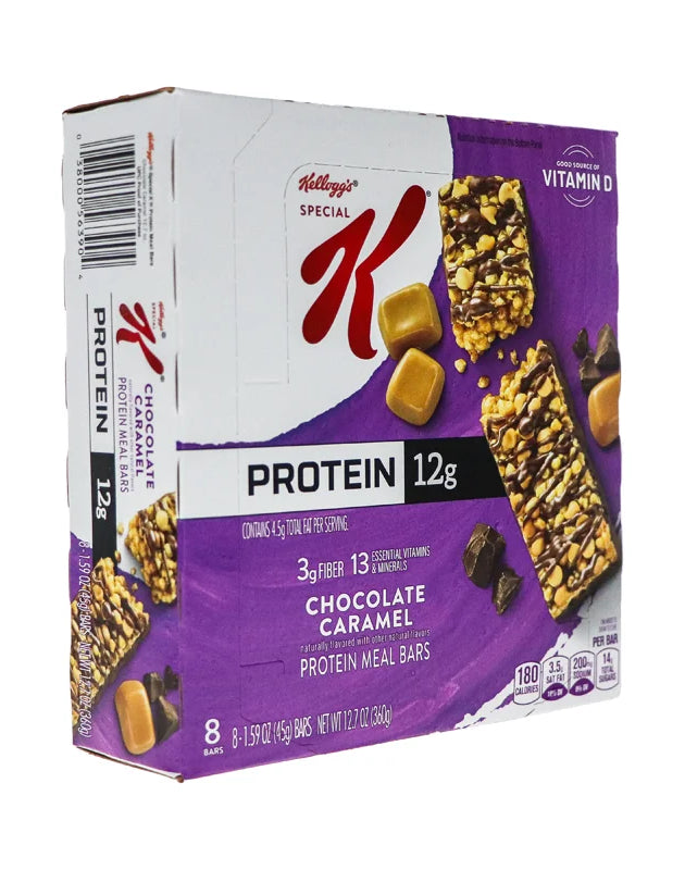 Kelloggs Special K Protein Bar Chocolate Caramel 8 Count - 1.59 oz image 0