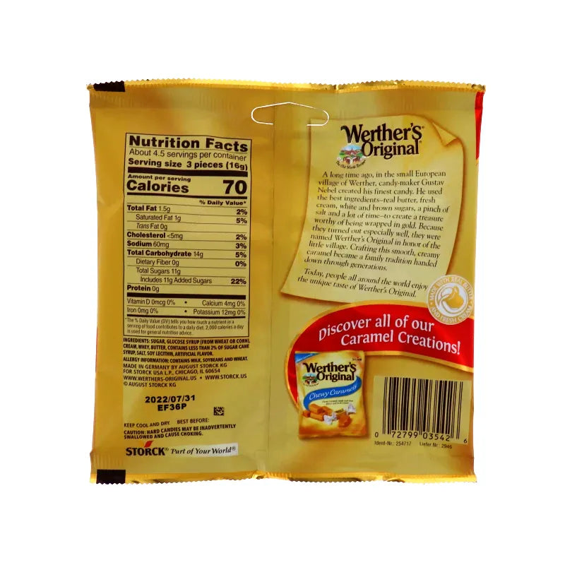 Werthers Original Soft Caramel Candy - (Pack Of 12) - 2.2 oz image 1