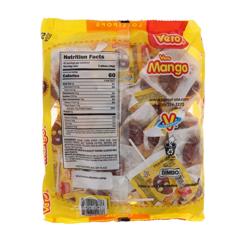 Vero Mango with Chile Lollipop 40 Count - 22.6 oz image 1