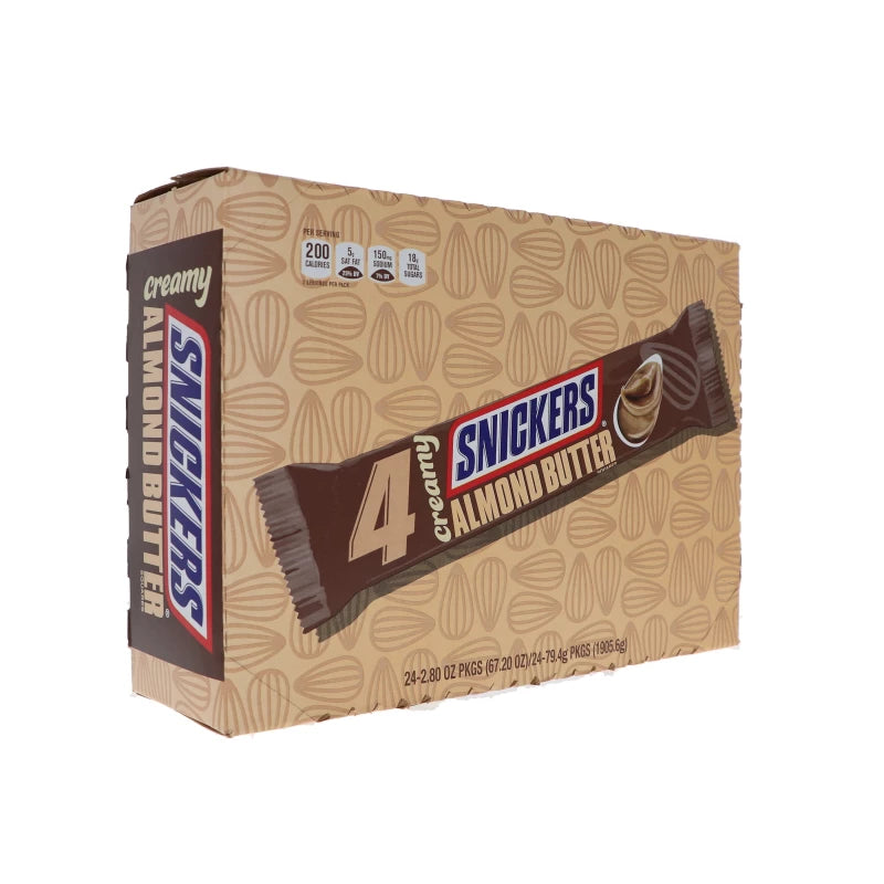Snickers King Size Creamy Almond Butter Candy Bar 24 Count - 2.8 oz image 1