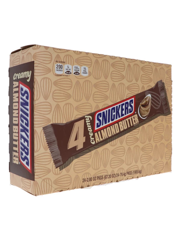 Snickers King Size Creamy Almond Butter Candy Bar 24 Count - 2.8 oz image 0