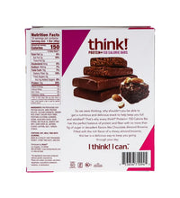 Think! Lean Protein Fiber Chocolate Almond Brownie Bar 10 Count - 1.41 oz image 2