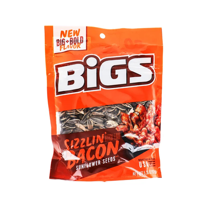 Bigs Sizzlin' Bacon Sunflower Seeds - Bag 12 Count - 5.35 oz image 0