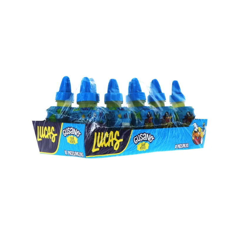 Lucas Gusano Sour 10 Count - 1.34 oz image 1