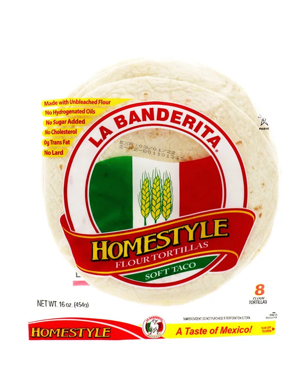 La Banderita Home Style Flour Tortillas - (Pack of 8) image 0