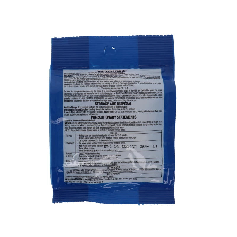 Enoz Original Moth Balls, 4 oz image 1