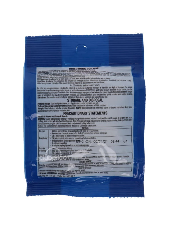 Enoz Original Moth Balls, 4 oz image 0