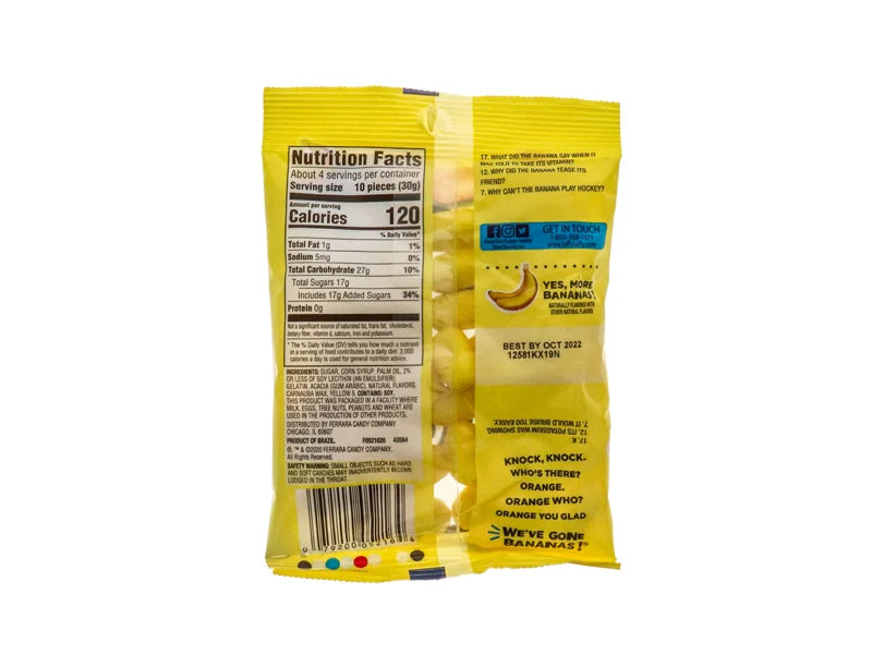 Laffy Taffy Laff Bite Peg Gone Banana 12 Count - 4.2 oz image 1
