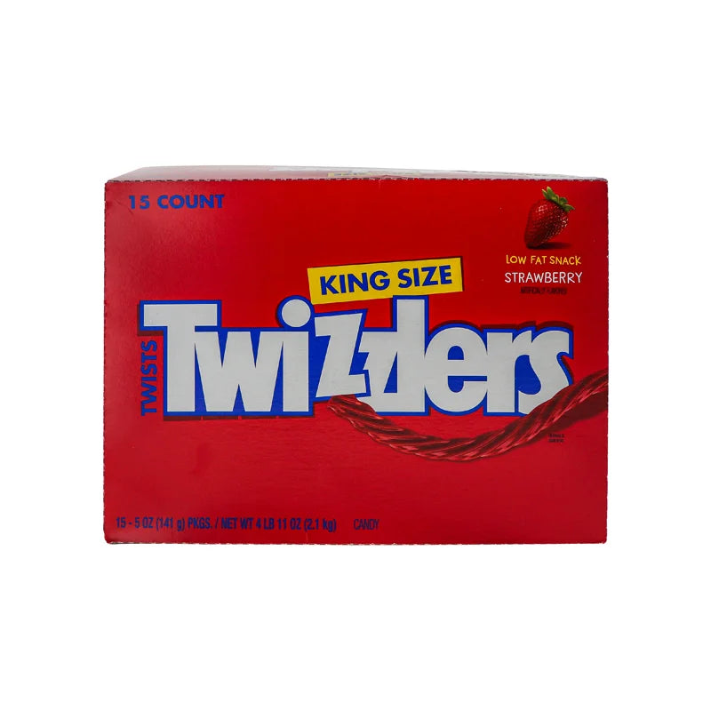 Twizzlers Twists Strawberry King Size- Bags 15 Count - 5 oz image 0