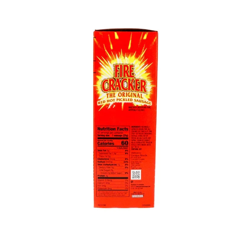 Penrose Firecracker Red Hot Pickled Sausage 2/$1.00 50 Count - 0.88 oz image 2
