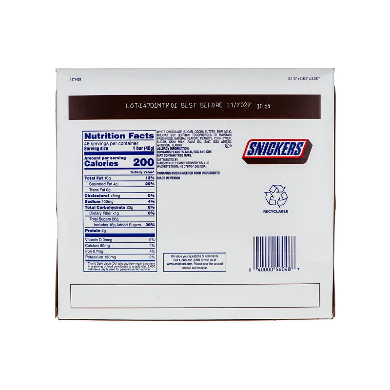 Snickers White Chocolate King Size Candy Bar (24 Count) - 2.84 oz image 2