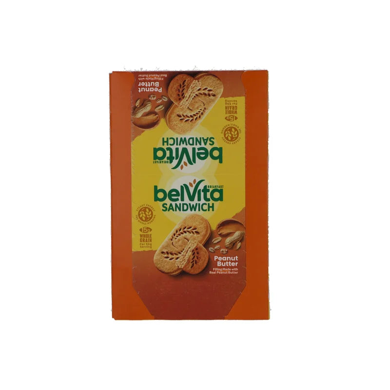 Belvita Sandwich Breakfast Biscuits Peanut Butter 8 Count - 1.76 oz image 0