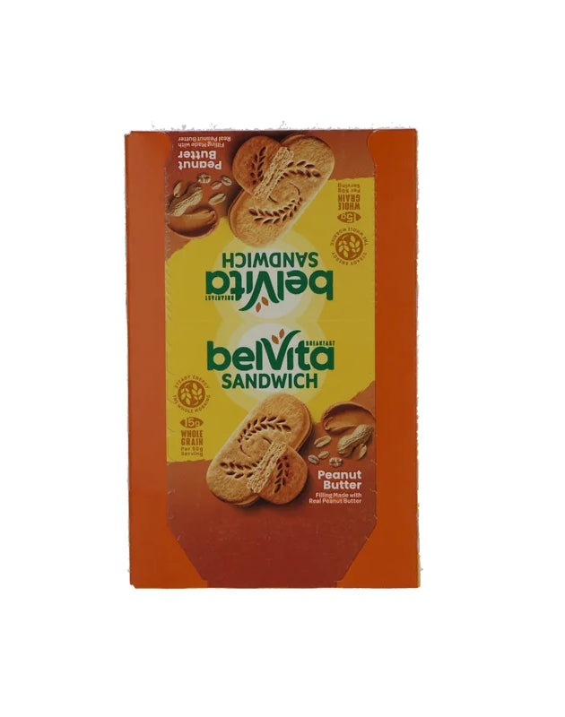Belvita Sandwich Breakfast Biscuits Peanut Butter 8 Count - 1.76 oz image 0