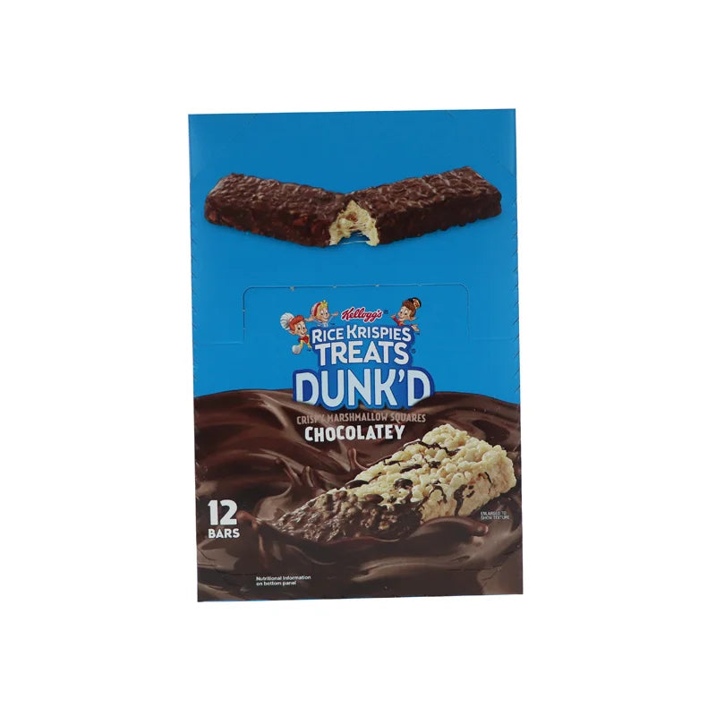 Kellogg's Rice Krispies Treats Squares Dunk'D Chocolatey 12 Count - 3.2 oz image 0