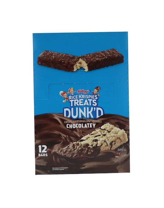 Kellogg's Rice Krispies Treats Squares Dunk'D Chocolatey 12 Count - 3.2 oz image 0