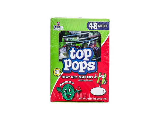 Top Pops Watermelon Lollipops - 48 Count - 0.9oz image 0