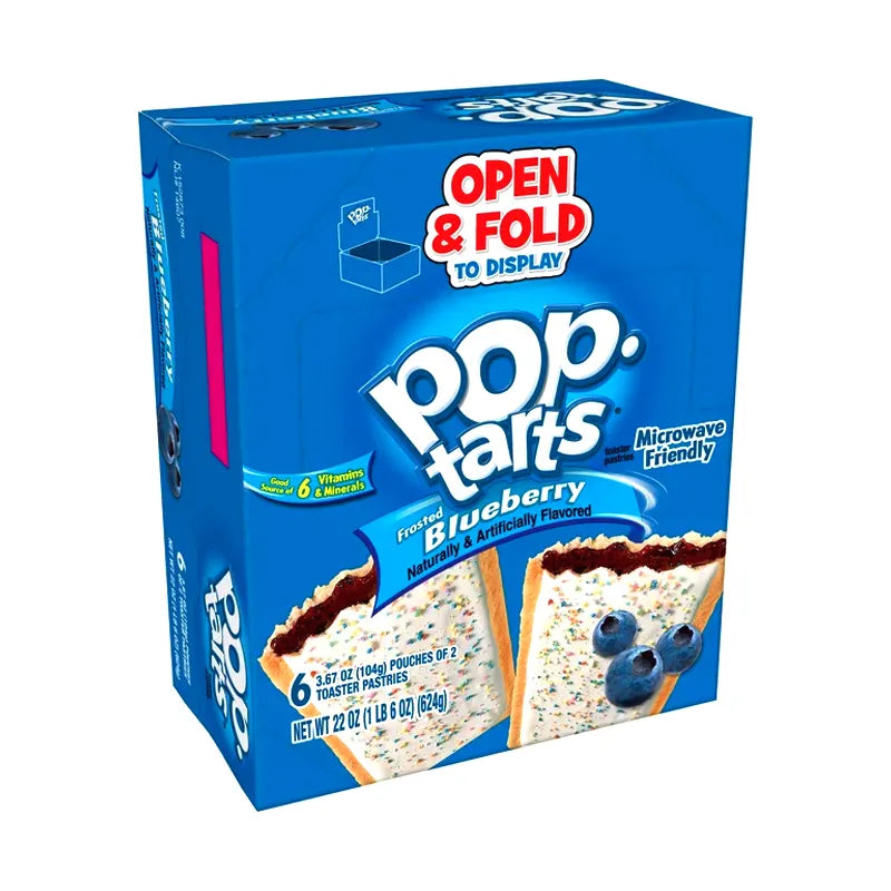 Kelloggs Pop-Tarts Frosted Blueberry Toaster Pastries 6 Count - 3.67 oz image 0