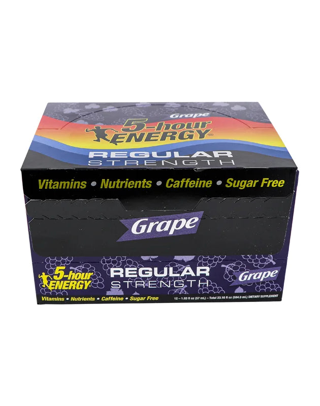 5-Hour Energy Shot, Extra Strength Grape 12 Count - 1.93 oz image 0