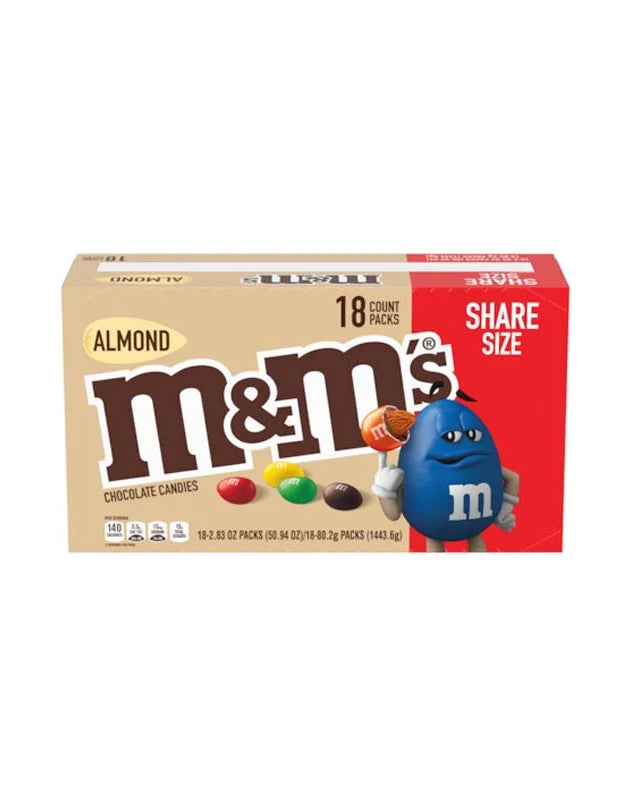 M&M's King Size Almond Chocolate 18 Count - 2.83 oz image 0