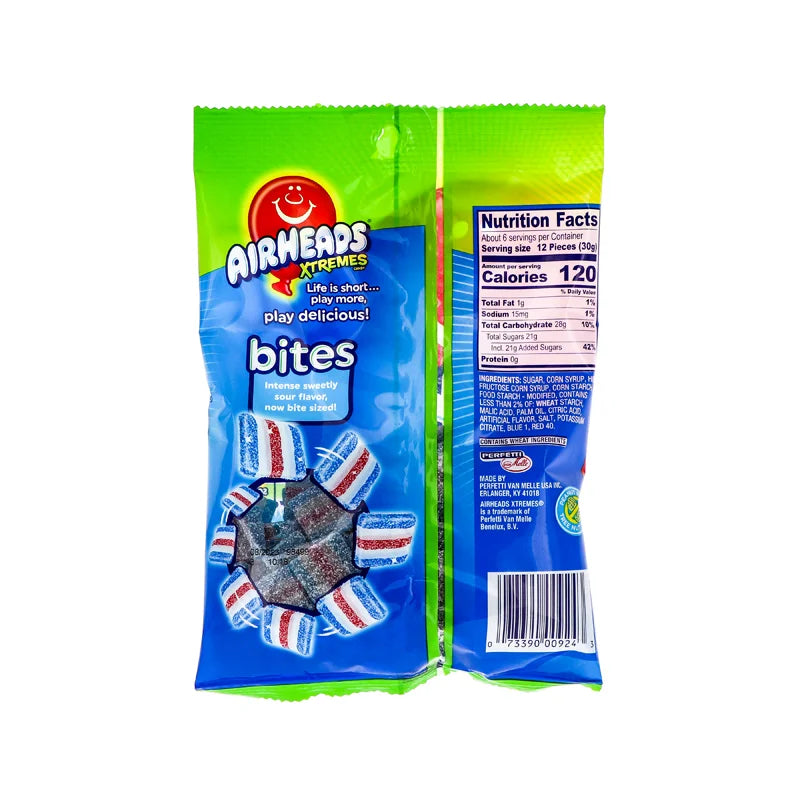 Airheads Xtreme Peg Blue Raspberry Belt 12 Count - 6 oz image 1