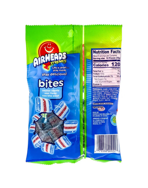 Airheads Xtreme Peg Blue Raspberry Belt 12 Count - 6 oz image 0