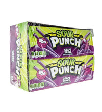 Sour Punch Straw King Size Grape Chewy Candy 24 Count - 4.5 oz image 1