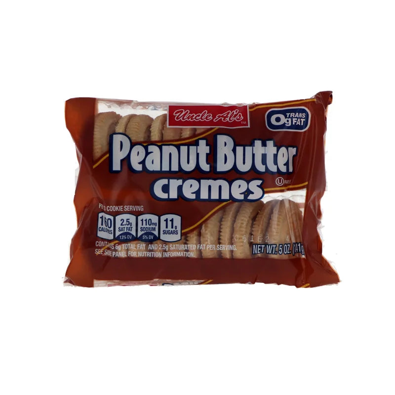 Uncle Al's Peanut Butter Creme Cookies 12 Count - 5 oz image 0
