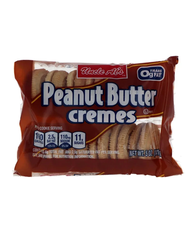 Uncle Al's Peanut Butter Creme Cookies 12 Count - 5 oz image 0