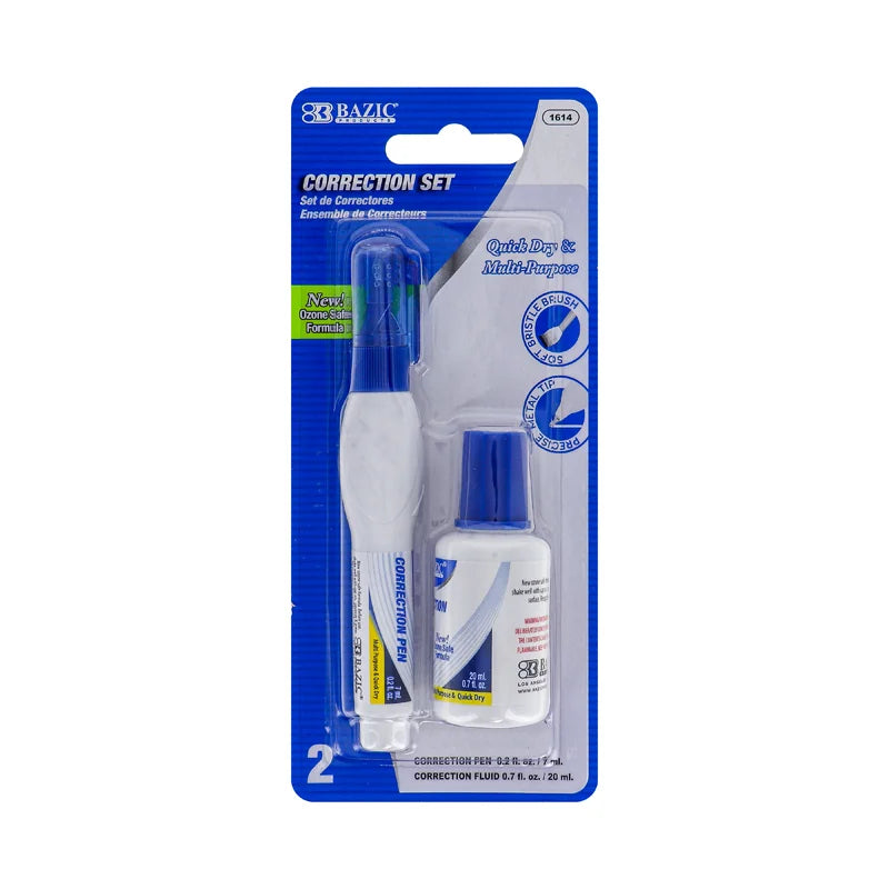 Bazic Correction Pen & Correction Fluid - 1 Count Only image 0