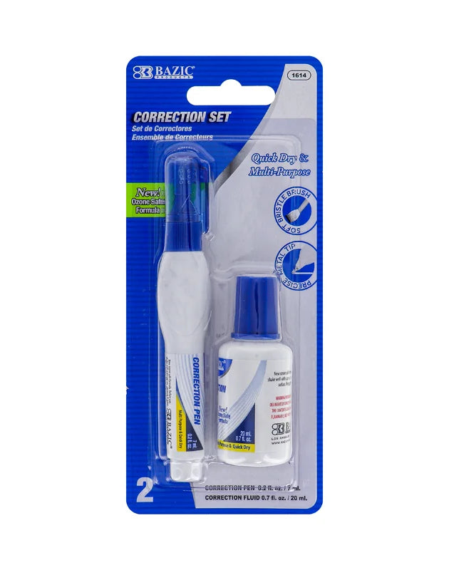 Bazic Correction Pen & Correction Fluid - 1 Count Only image 0