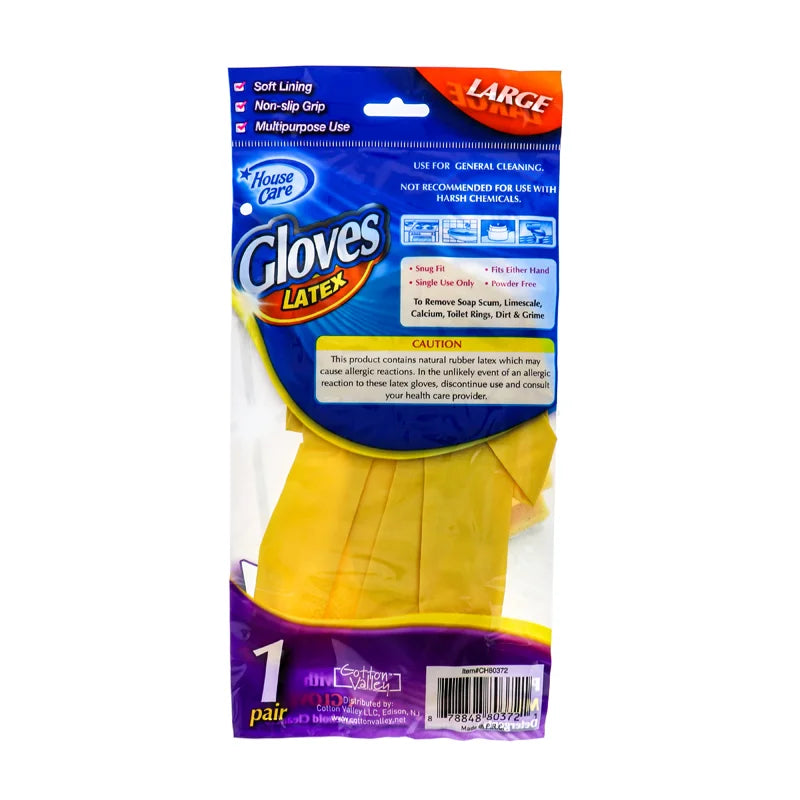Household Latex Gloves Large 1 Pair - 1 Count Only image 1