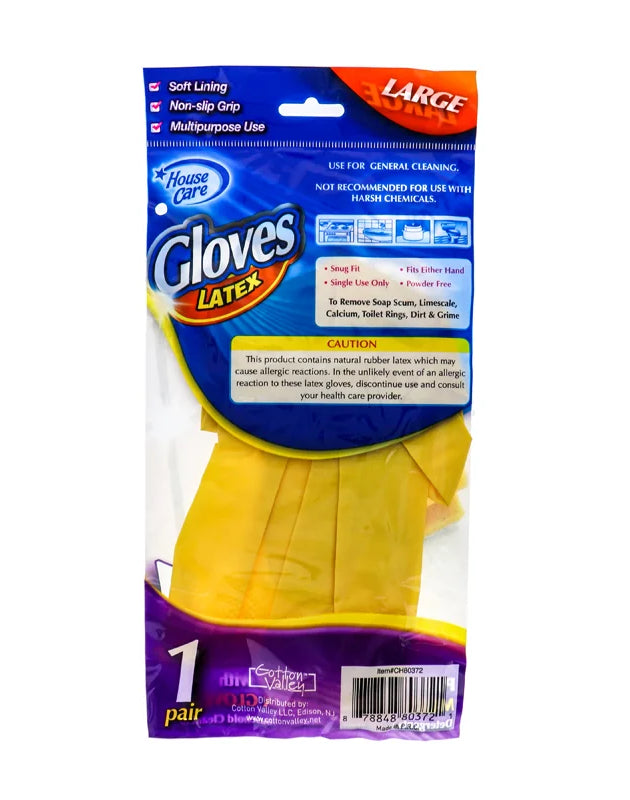 Household Latex Gloves Large 1 Pair - 1 Count Only image 0