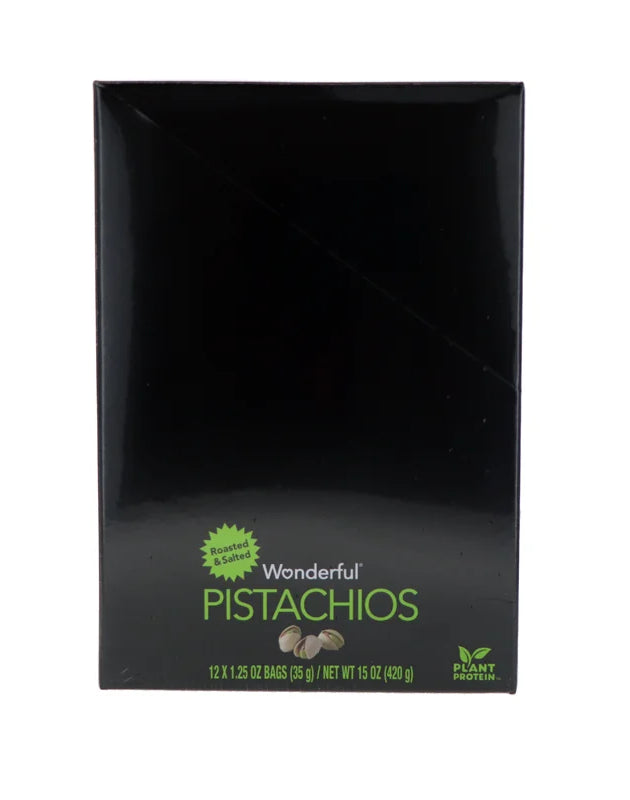 Wonderful Pistachios, Roasted and Salted - Tube 12 Count - 1.25 oz image 0