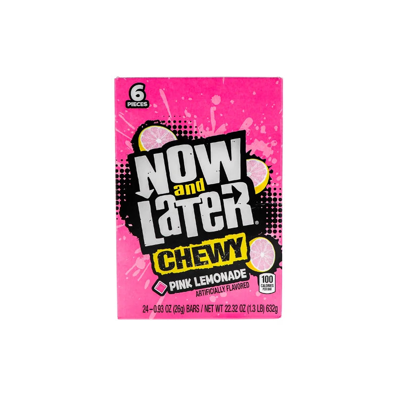 Now & Later Changemakers Chewy Pink Lemonade 24 Count - 6 Pieces image 1