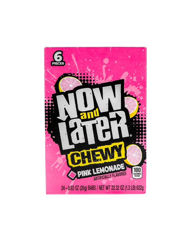 Now & Later Changemakers Chewy Pink Lemonade 24 Count - 6 Pieces image 0