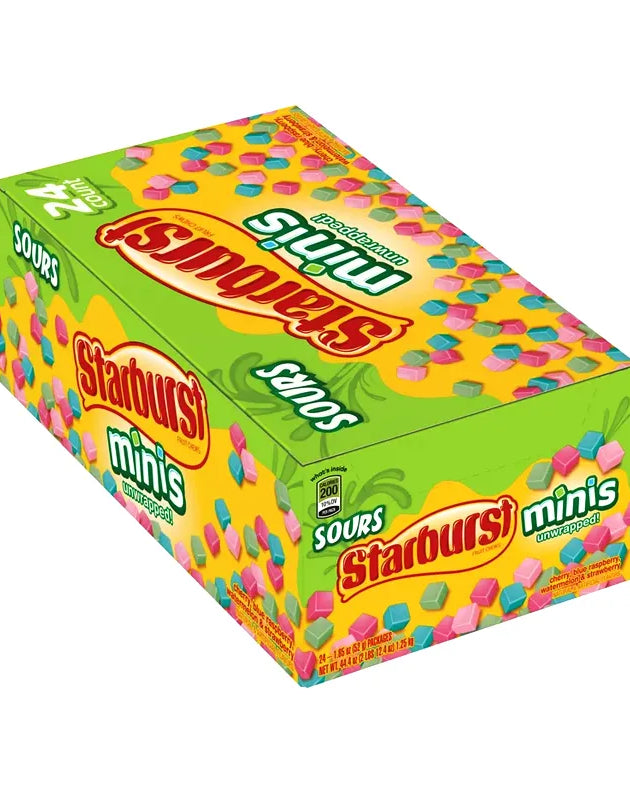 Starburst Minis Sour Chewy Candy 24 Count -1.85 oz image 0
