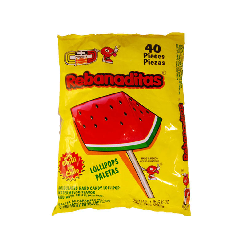 Vero Rebanaditas Paletas Lollipops - Sandia with Chilli 40 Count image 0
