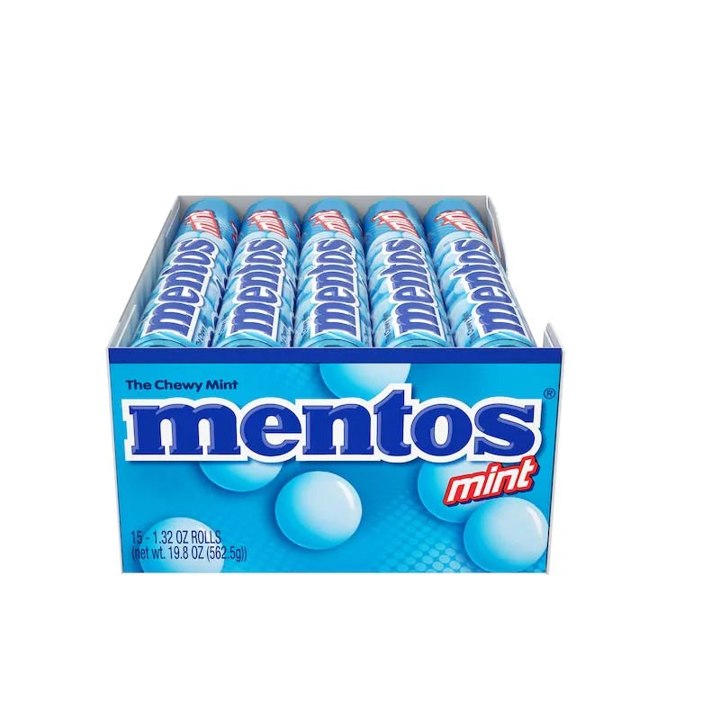 Mentos Mint Candy Roll 15 Count - 1.32 oz image 0