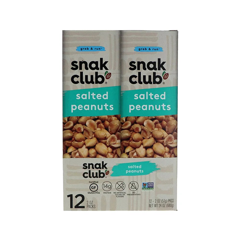 Snak Club Salted Peanuts - Tube 12 Count image 0